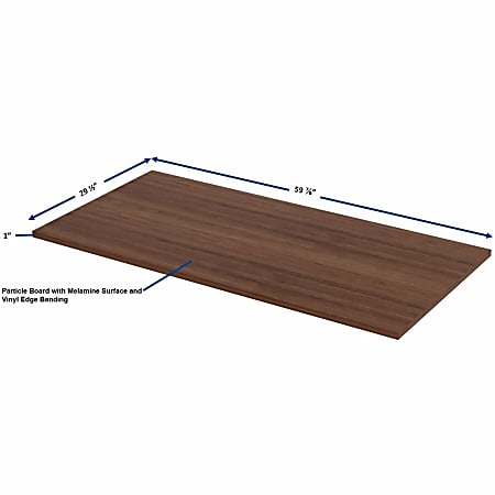 Lorell Relevance Series Tabletop - For - Table TopWalnut Rectangle Top x 60 Lorell Relevance Series Tabletop - For - Table TopWalnut Rectangle Top x 60