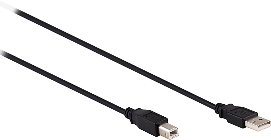 Ativa® USB 2.0 Printer Cable, 10', Black, 26856