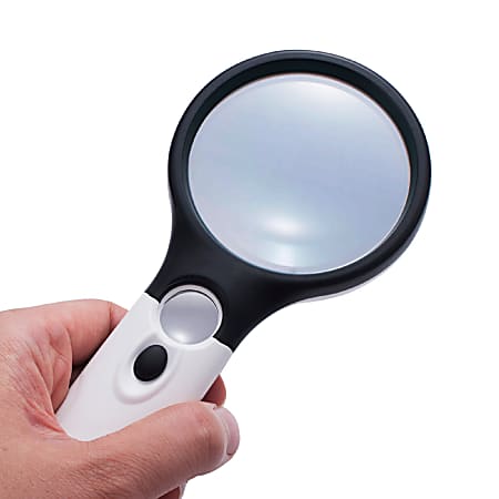 Insten 3x Handheld Magnifying Magnifier Glass With 45x Jewelry Loupe With Ultra Bright LED Light