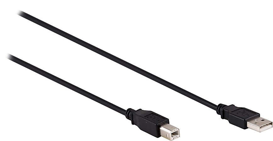 Ativa® USB 2.0 Printer Cable, 16', Black, 26857