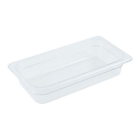 Cambro 1/3 Size Camwear Food Pan 3" x 7" x 13", Clear