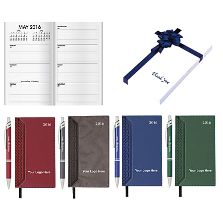 Interlace Style Pen Weekly Gift Set, 6 3/8" x 3 5/8", January–December 2015