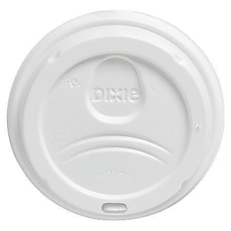 Dixie PerfecTouch Hot Cup Lids For 10 12 And 16 Oz Cups White Pack Of 50  Lids - Office Depot