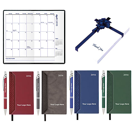 Interlace Style Monthly Gift Set, 6 3/8" x 3 5/8", January–December 2015