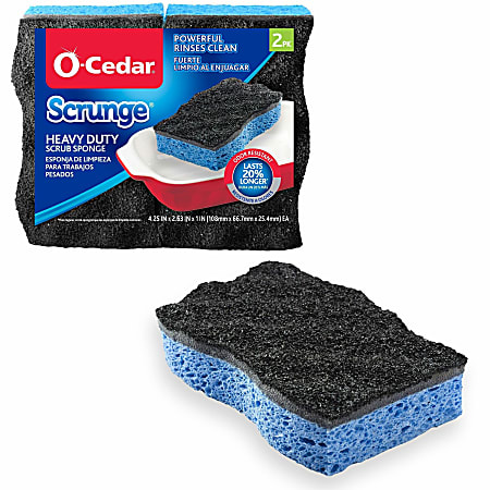 O-Cedar Scrunge Heavy-Duty Scrub Sponge - 4.2
