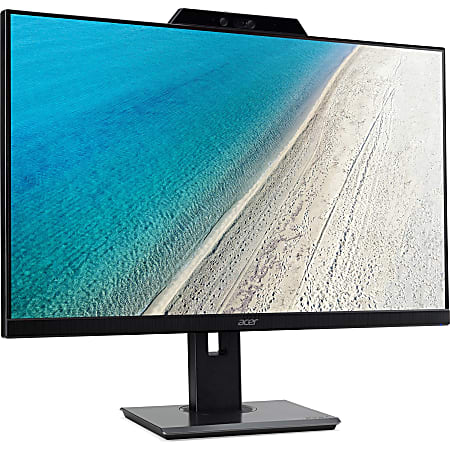 Acer B247Y D Webcam Full HD LCD Monitor - 16:9 - Black - 23.8" Viewable - In-plane Switching (IPS) Technology - LED Backlight - 1920 x 1080 - 16.7 Million Colors - Adaptive Sync (DisplayPort VRR) - 250 Nit - 4 ms - 75 Hz Refresh Rate - HDMI - VGA