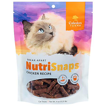 Caledon Farms Break-Apart NutriSnaps Cat Treats, Chicken, 4 Oz, Total Qty 6