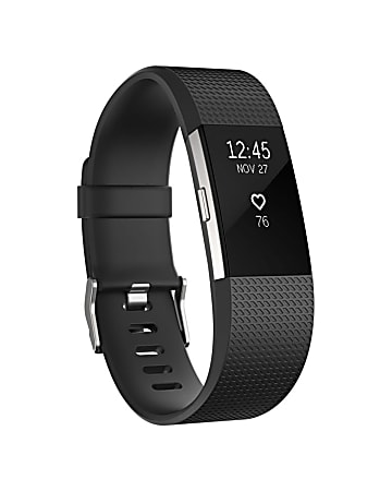 Zodaca Replacement Wristband With Clasp For Fitbit Charge 2, Black