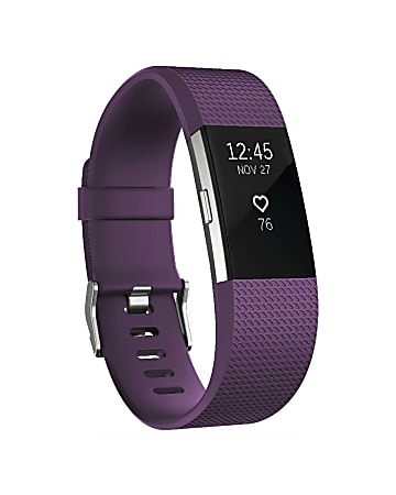 Zodaca Replacement Wristband With Clasp For Fitbit Charge 2, Purple