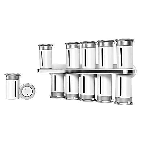 Honey can do zero gravity wall mount magnetic shop spice rack
