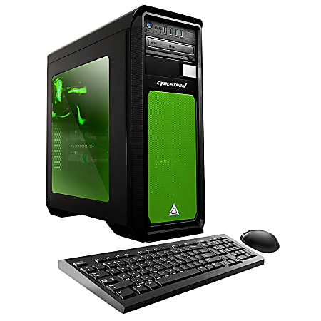 CybertronPC Celestrium GTX-1060H Desktop PC, AMD FX Octa-Core, 16GB Memory, 2TB Hard Drive/240GB Solid State Drive, Windows® 10, GeForce GTX 1060