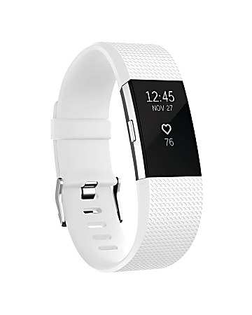 Zodaca Replacement Wristband With Clasp For Fitbit Charge 2, White