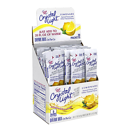 Crystal Light On-The-Go Sugar-Free Drink Mix, Lemonade, 0.17