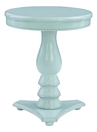 Powell Weston Side Table, 24-½"H x 20"W x 20"D, Blue