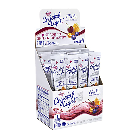 Crystal Light On-The-Go Sugar-Free Drink Mix, Fruit Punch,