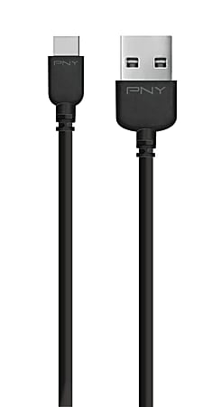 PNY® 6-Foot Charge & Sync Cable For Android Devices, Black