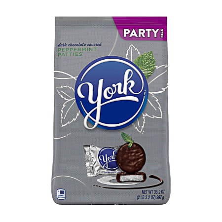 York Dark Chocolate Peppermint Patties, 35.2-Oz Bag