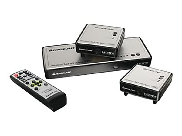 IOGEAR Long Range Wireless 5 x 2 HDMI Matrix PRO - Wireless video/audio extender - receiver - up to 197 ft - with IOGEAR Additional Receiver GWHDRX01