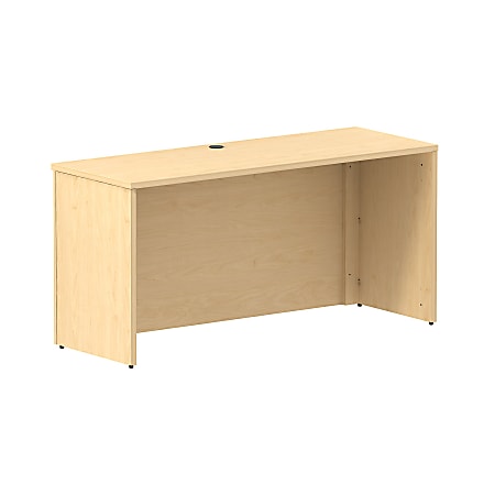 Bush Business Furniture 300 Series Desk, 60"W, Natural Maple, Premium Installation