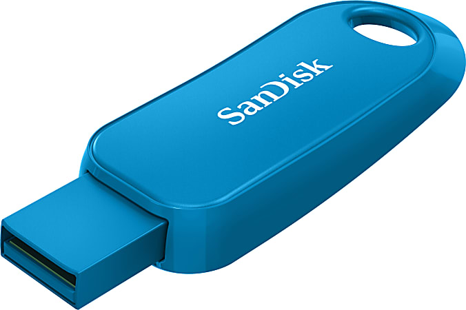 SanDisk® Cruzer™ Snap USB Flash Drive, 32GB, Blue