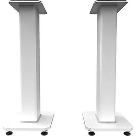 Kanto SX Fillable Speaker Floor Stands, 26"H, Floor, White