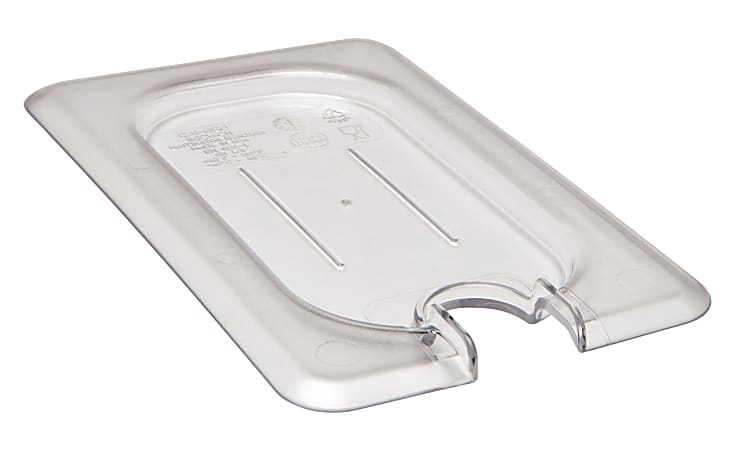 Cambro Camwear GN 1/9 Notched Covers, Clear, Set Of 6 Covers