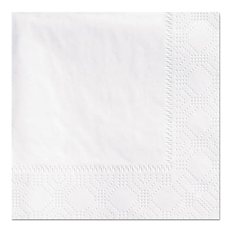 Hoffmaster® Embossed 2-Ply Beverage Napkins, 9 1/2 x 9 1/2, White, Pack Of 1,000 Napkins