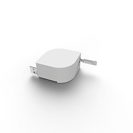 North Retractable 4-Port Charge Hub, White, 813125026141