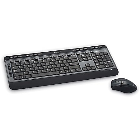 Verbatim Wireless Multimedia Keyboard and 6-Button Mouse Combo,