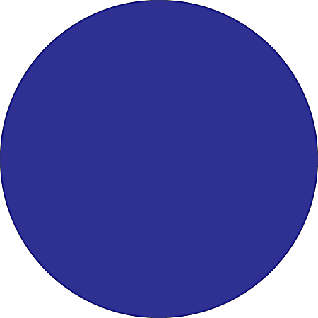 Tape Logic® Removable Round Color Inventory Labels, DL615B, 4", Dark Blue, Pack Of 500