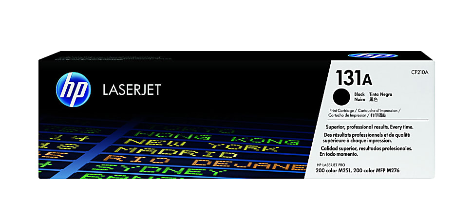 HP 131A Black Toner Cartridge, CF210A