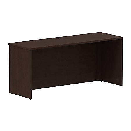 Bush Business Furniture 300 Series Desk, 66"W, Mocha Cherry, Premium Installation