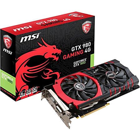MSI GTX 980 GAMING 4G GeForce GTX 980 Graphic Card - 1.22 GHz Core - 4 GB GDDR5 - PCI Express 3.0 x16 - Dual Slot Space Required