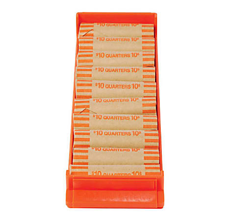 Control Group Coin Trays, Quarters, Orange, Pack Of