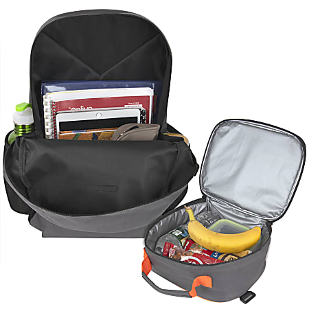 HEAD Backpack And Lunchbox Set Gray Office Depot