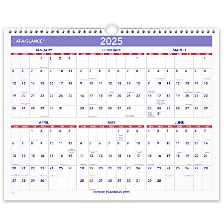 2025 AT A GLANCE® Monthly Wall Calendar 15 quot x 12 quot Traditional