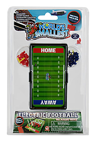 Super Impulse World's Smallest Electric Football Game, Set Of 30 Pieces