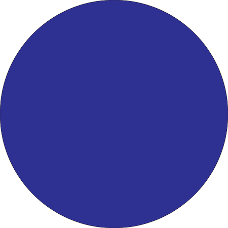 Removable Round Color Inventory Labels, DL614B, 3" Diameter, Dark Blue, Pack Of 500