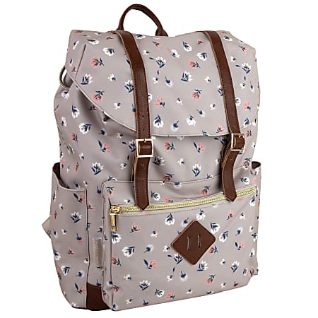 Emma & Chloe Drawstring Backpack, Floral