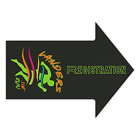 Custom Full-Color Removable Floor Decal, Arrow, 36" x 48"