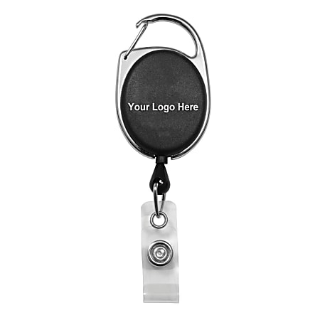 Badge Reel With Carabiner - Office Depot