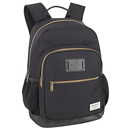 Benrus Kennedy Backpack With 17" Laptop/Tablet Pocket, Black