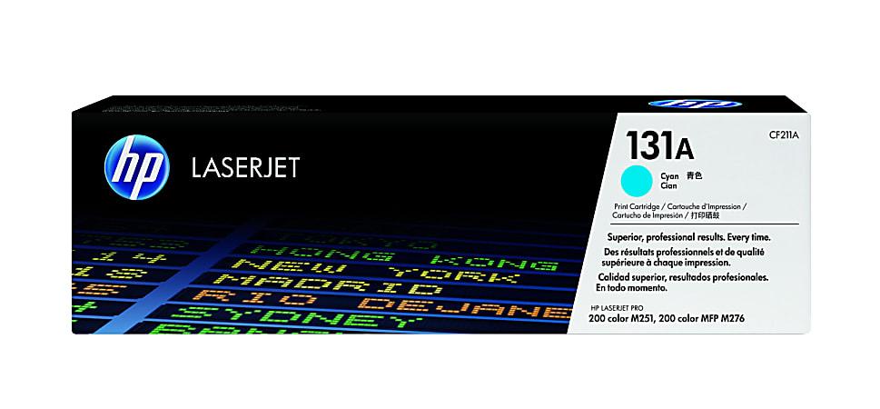 HP 131A Cyan Toner Cartridge, CF211A