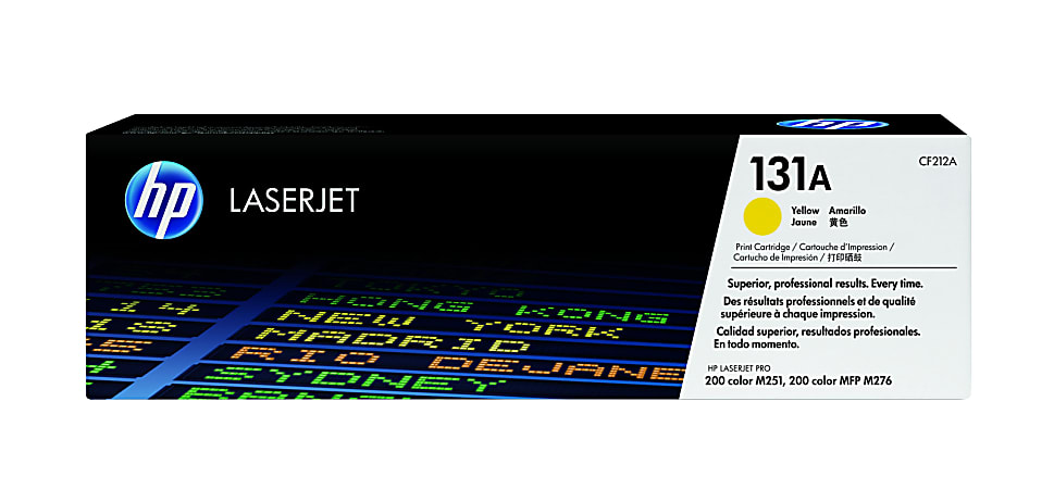 HP 131A Yellow Toner Cartridge, CF212A