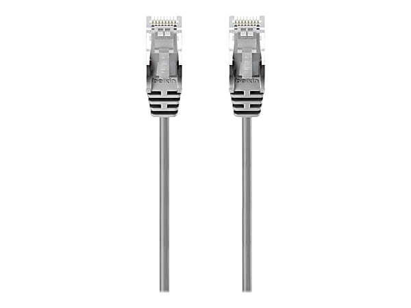 Belkin Cat.6 UTP Patch Network Cable - 25 ft Category 6 Network Cable for Network Device - First End: 1 x RJ-45 Network - Male - Second End: 1 x RJ-45 Network - Male - Patch Cable - 28 AWG - Gray