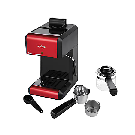 Mr. Coffee Espresso Cappuccino And Latte Maker 11 12 x 8 716 Black - Office  Depot