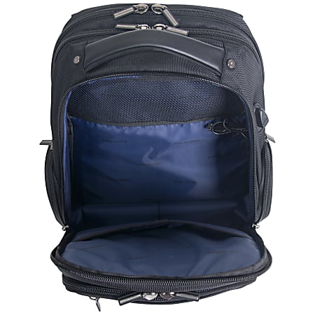 Kenneth Cole Reaction R Tech Laptop Backpack with USB Charging Black Office Depot