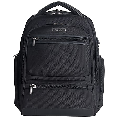 Kenneth Cole Reaction R-Tech Laptop Backpack with USB Charging, Black