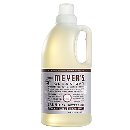 Mrs. Meyer's Clean Day Liquid Laundry Detergent, Lavender Scent, 64 Oz Bottle