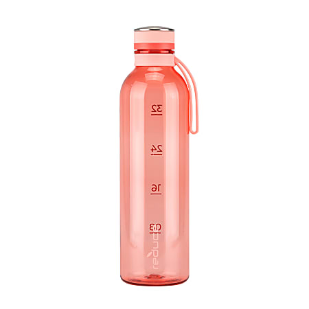 MABIS Rubber Water Bottle, Red